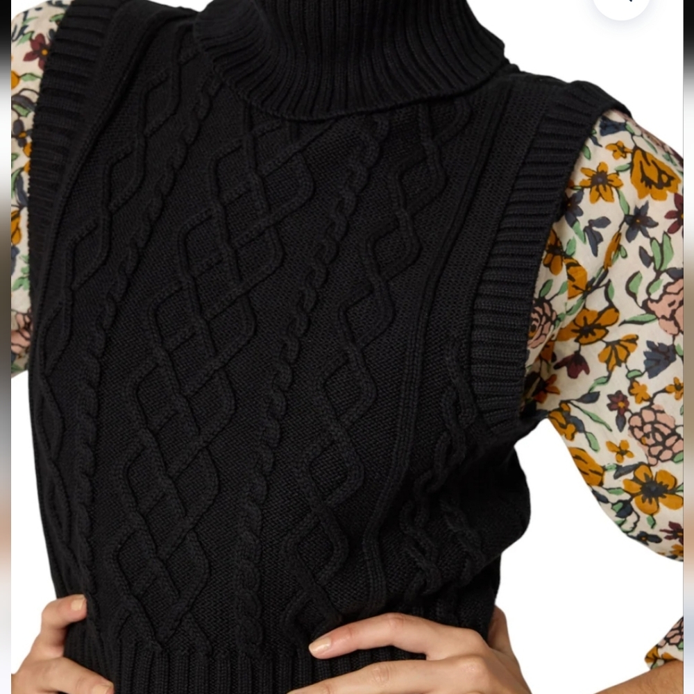 NWT CLEOBELLA | $198 Aria Cable Knit Sweater Vest - Picture 5 of 7